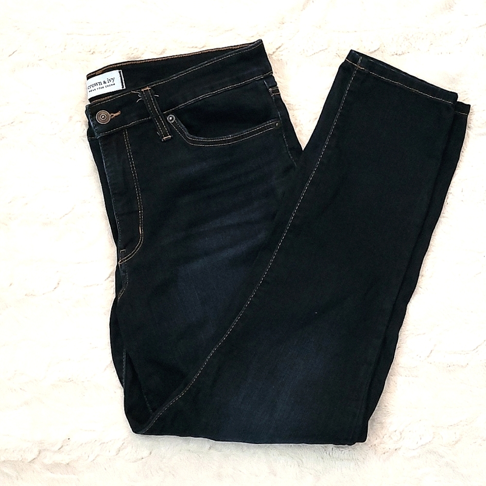 Crown & Ivy Midrise Skinny Jeans